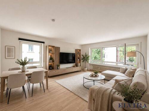 Wohnraum - ELVIRA - Au-Haidhausen, attraktive 2-Zimmer-Wohnung mit TG-Stellplatz in bester Innenstadtlage