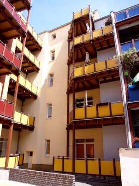 Hofansicht - 2 Zimmer Etagenwohnung zur Miete in Cottbus