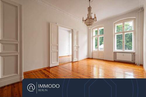 Wohnzimmer - ?? Berlin Wasted Youth - helle 2 Zimmer Altbau Wohnung mit Süd Balkon am Boxhagener Platz