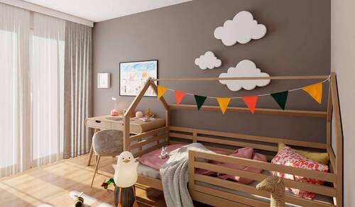 Ein schönes, helles Kinderzimmer - 