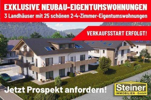 Neubau im Zentrum - 3 Zimmer Etagenwohnung zum Kaufen in Garmisch-Partenkirchen