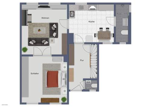 Erdgeschoss Hauptgebäude - 