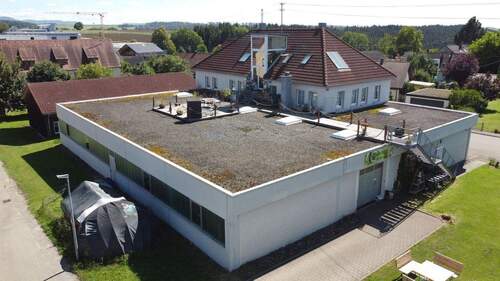 Außenansicht - Lagerhalle mit Büro in Geislingen-Binsdorf zu vermieten, beheizbar, 511m², Lagerplatz, Gewerbehalle