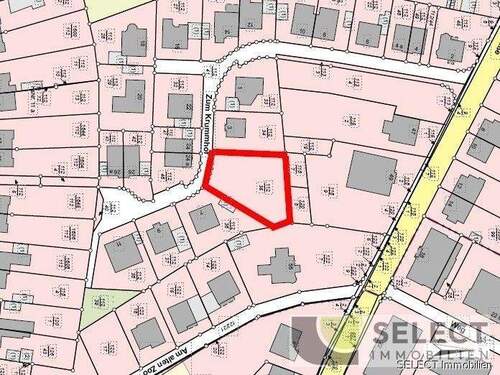 Flurkarte markiert- - Grundstück zum Kaufen in Überherrn