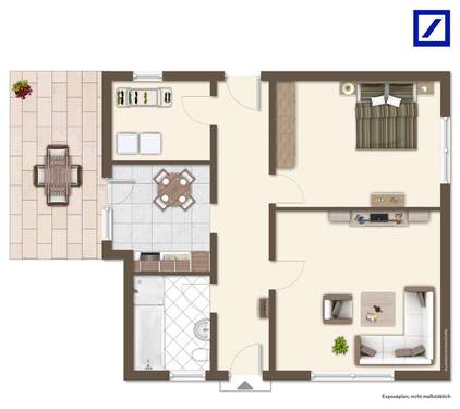 Erdgeschoß Anbauwohnung - 