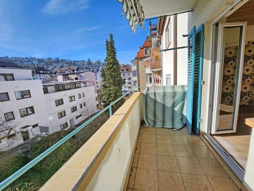 Balkon - Attraktiv gelegene 3-Zimmer-Wohnung mit Süd-Balkon und Einzelgarage