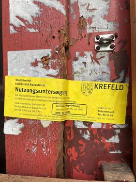 städtische Nutzungsuntersagung - 