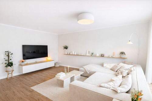 EG: Wohnzimmer - Doppelhaushälfte mit 110,00 m&sup2; in Hude zum Kaufen