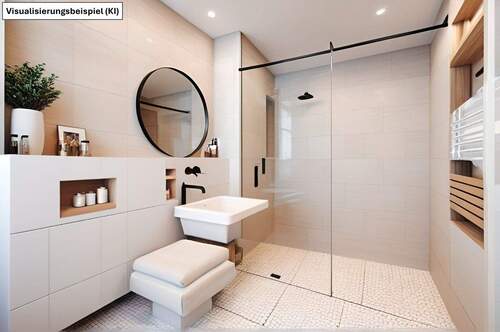 Badezimmer barrierefrei Visualisiert - Etagenwohnung mit 88,90 m&sup2; in Bad Tölz zum Kaufen