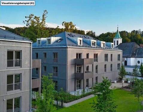 Hausansicht Gartenseite - Visualisiert KI - 