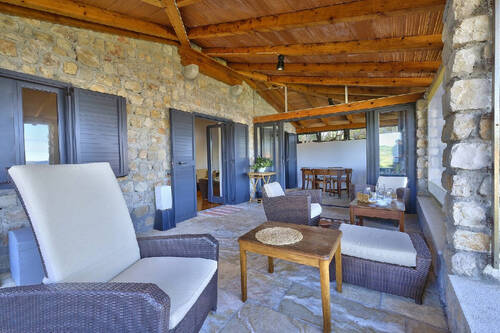 Terrasse mit Überdachung - 