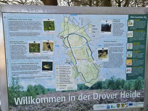 Hinweisschild Drover Heide - 