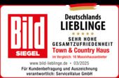 Siegel_BILD_Deutschlands Lieblinge_Sehr hohe_2025_Town & Country Haus - 