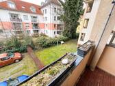 Blick vom Balkon - 2 Zimmer Etagenwohnung in Leipzig