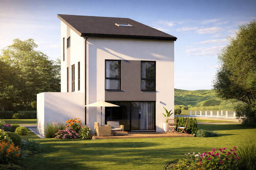 Unverbindliche Visualsierung Gartenseite - Grundstück zum Kaufen in Stutensee / Spöck