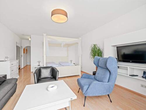 Wohn- und Schlafbereich - 1 Zimmer Etagenwohnung in Meersburg