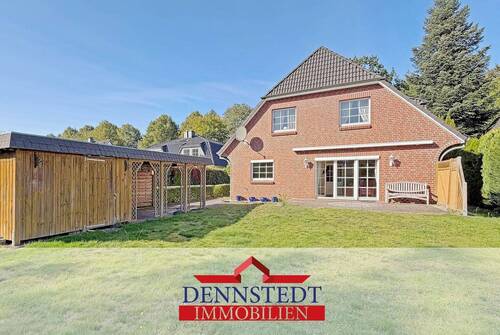 Ansicht vom Garten - Doppelhaushälfte mit Wohlfühlgarantie - großzügig, gepflegt, familienfreundlich