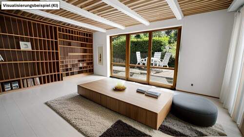 Wohnzimmer, Gartengeschoss -VISUALISIERUNG- - 