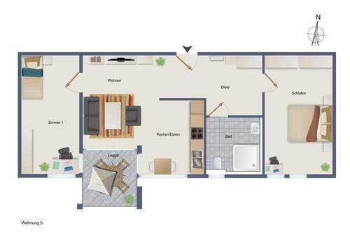 Wohnung 5 - 
