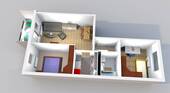 Ansicht 4 - Etagenwohnung mit 54,90 m&sup2; in Hainichen zur Miete