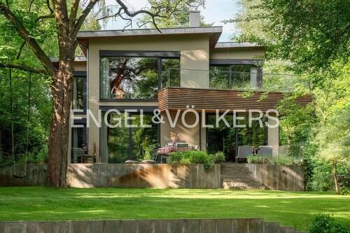 Gartenansicht - Exklusives Architektenhaus am See - Nachhaltiger Lebensgenuss