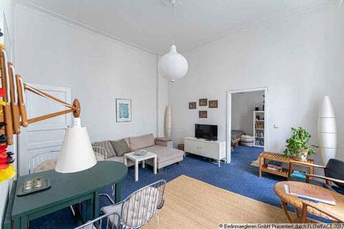Wohnzimmer - Etagenwohnung mit 52,00 m² in Berlin zum Kaufen