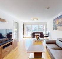 Vermietete, hochwertig vollmöblierte 3-Zimmer-Wohnung mit Süd-Balkon und Tiefgaragenstellplatz - München Pasing-Obermenzing