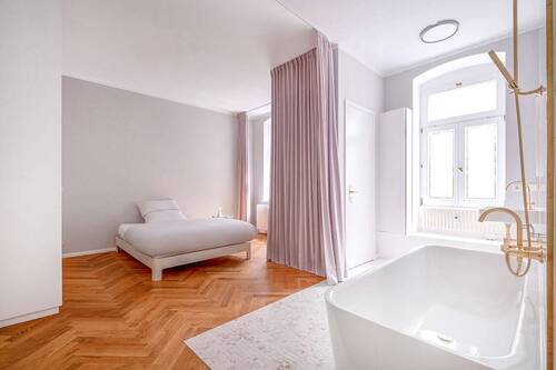 Schlafzimmer mit Bad en Suite - 
