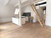 Wohnbereich mit Küche - 4 Zimmer Etagenwohnung zur Miete in Güstrow