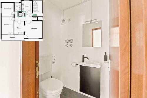 Gepflegtes separates Gäste WC - 