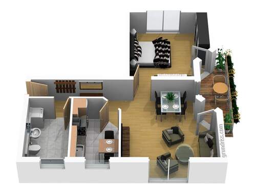 7618600139_Ansicht01.jpg - Moderne 2-Zimmer-Wohnung mit Balkon in Wilsdruff (Kesselsdorf)