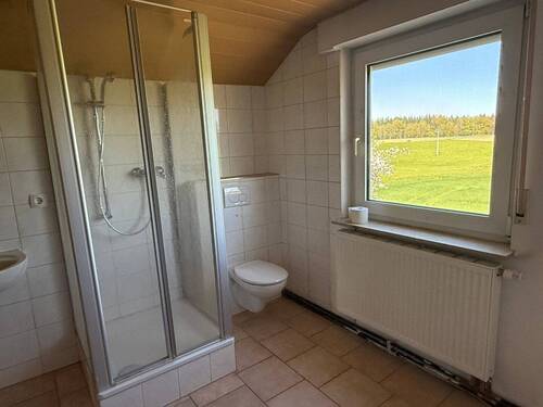 Bad mit Dusche und WC im DG - 