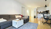 Wohn-/ Ess-/ Kochbereich - 2 Zimmer Etagenwohnung in Frankfurt am Main