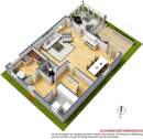 Grundriss Erdgeschoss 3D - 