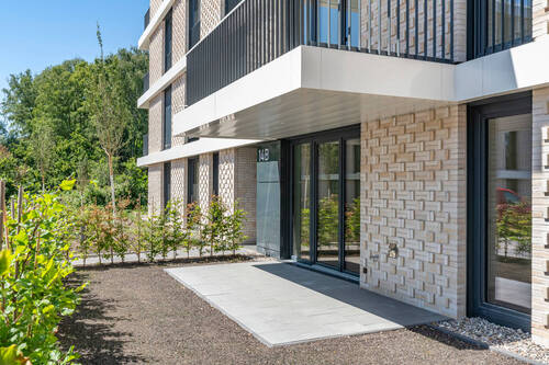 Mühlenau Gärten Haus B Eingang - Moderne 2-Zimmer-Wohnung mit Balkon - barrierefrei wohnen in Pinneberg
