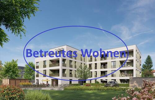 Ansicht Betreutes Wohnen - 3 - Zimmerwohnung mit Gartenanteil im 'Betreuten Wohnen' in Aldingen