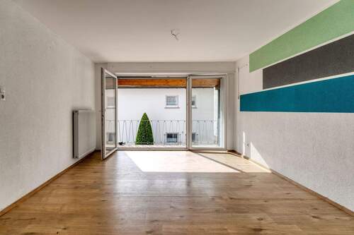 Wohnzimmer OG mit Südbalkon - 