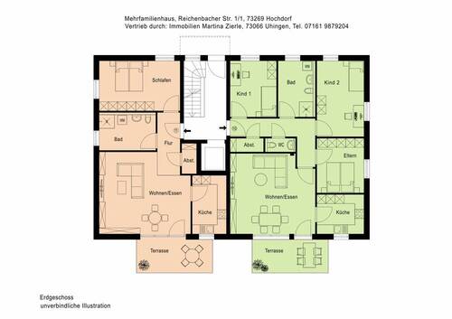 H2-EG - Etagenwohnung mit 78,30 m&sup2; in Hochdorf zum Kaufen