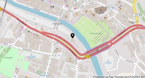 UmgebungsplanMicro - Gewerbeobjekt (Büro, Produktion, Verkauf) in Greiz zur Miete