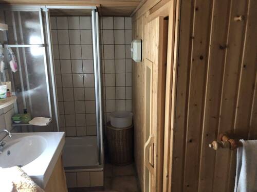 Sauna mit Dusche im Keller - 