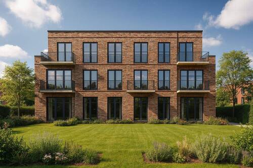 3D Ansicht - NIENDORF . Exklusive 3 Zimmer Wohnung . KfW55 Neubau in zentraler, ruhiger Toplage