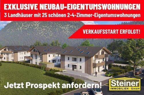 Neubau im Zentrum - VERKAUFS-START: 2-Zimmer-Garten-Wohnung ca. 44,30 m², Keller, TG-Platz a. W. WHG-Nr. 02