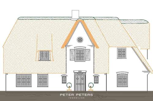 Bild 1 - Neubau: Reetgedeckte Ferienhaushälfte in Keitum