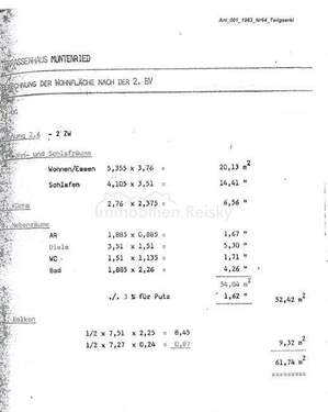 Wohnflächenberechnung - 