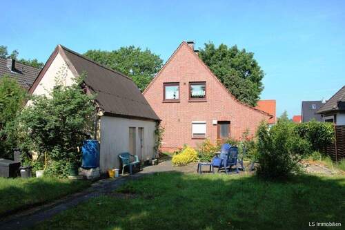 Ansicht hinten Garten - Grundstück in Oldenburg-Ofenerdiek - ideal für EFH oder Doppelhaus