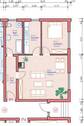 Grundriss oberer Wohnbereich - 2 Zimmer Etagenwohnung zur Miete in Gotha