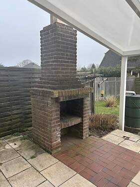 Außenkamin an der Terrasse - 