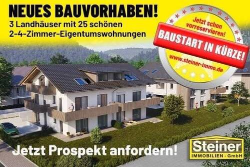 Neubau im Zentrum - Im Paket: Neubau-Mehrfamilienhaus im Zentrum mit 25 Wohnungen, TG-Plätzen, Haus 1+2+3
