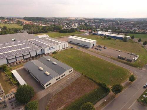 Drohnenaufnahme - Gewerbegrundstück im Kreuzungsbereich im Gewerbegebiet Hartha