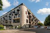 Außenansicht - Moderne 2-Zimmer-Wohnung mit Gemeinschaftsgarten im Humannkiez